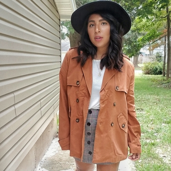 𝘽𝙊𝙂𝙊| RUSTY BUTTON BOYFRIEND JACKET - Picture 3 of 5